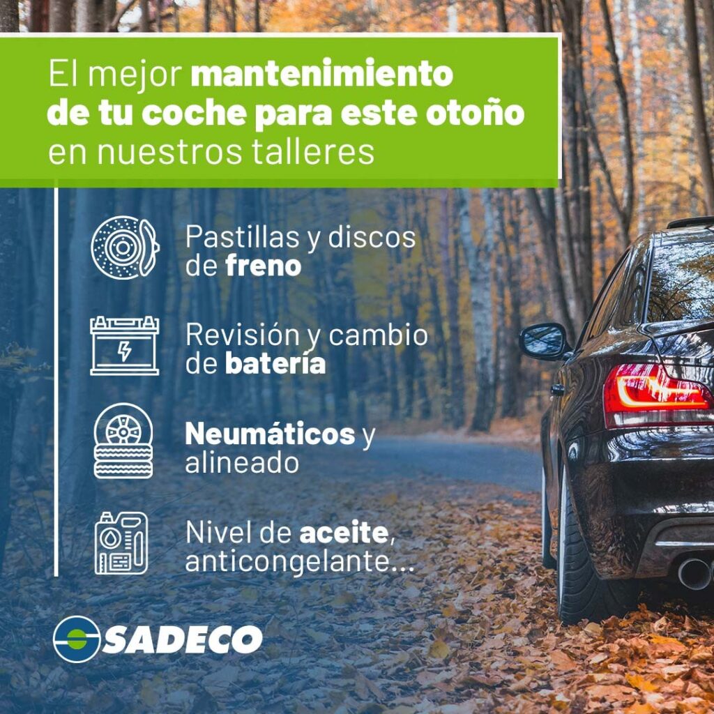 otoño mantenimiento coche